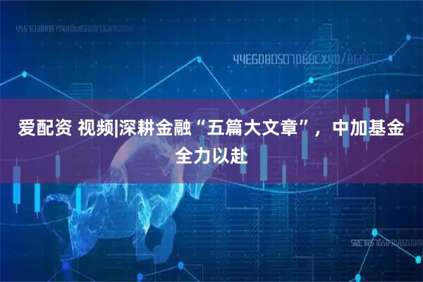 爱配资 视频|深耕金融“五篇大文章”，中加基金全力以赴